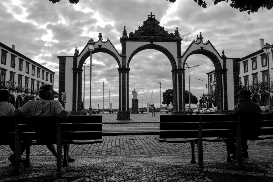 Black And White Monochrome Photography Landmark Infrastructure