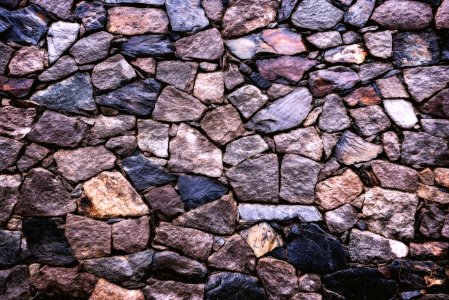 Grey And Brown Brick Wall