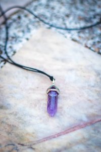 Purple Gemstone Pendant photo