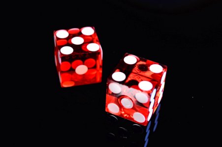 Photo Of Two Red Dices photo