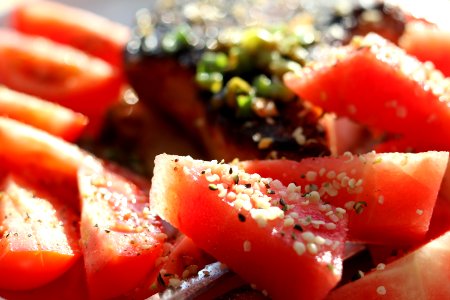 Vegetable Dish Appetizer Potato And Tomato Genus photo