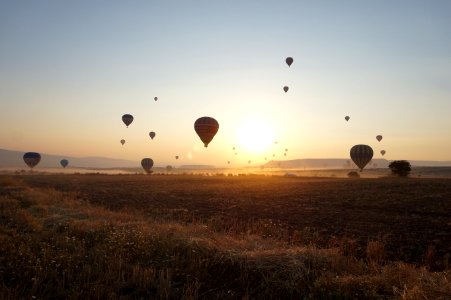 Hot Air Ballooning Hot Air Balloon Sky Morning