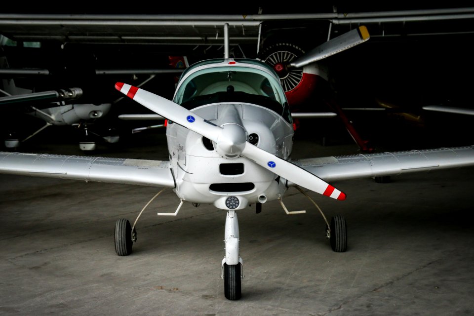 Airplane Aircraft Light Aircraft Propeller