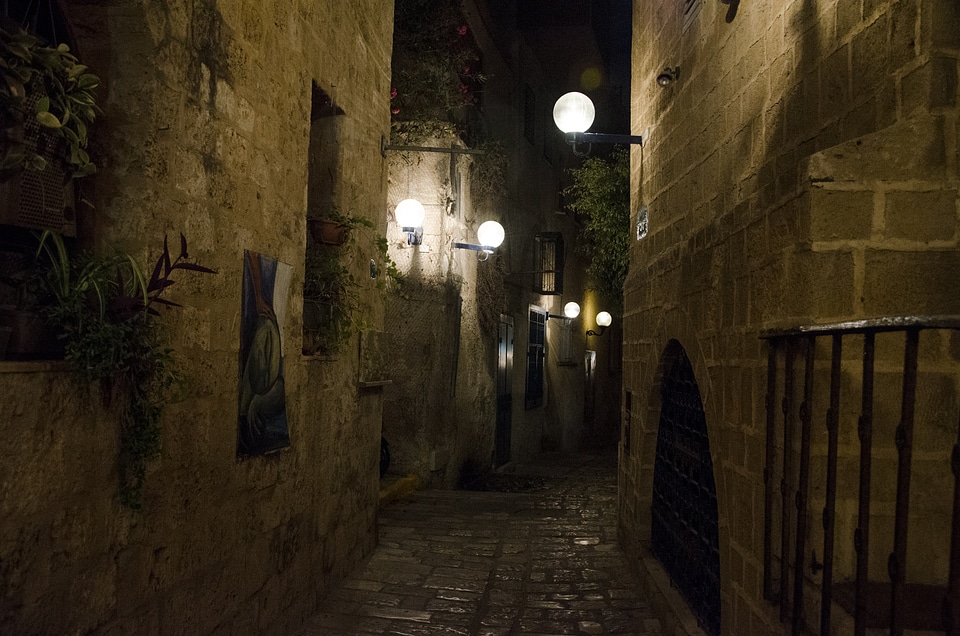 Architecture street dark