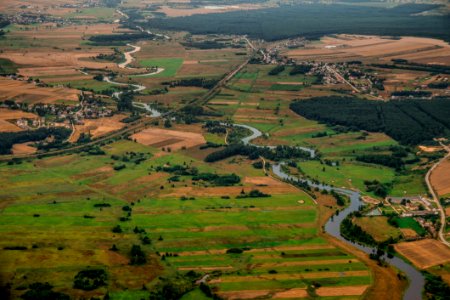 Aerial Photography Plain Birds Eye View Field