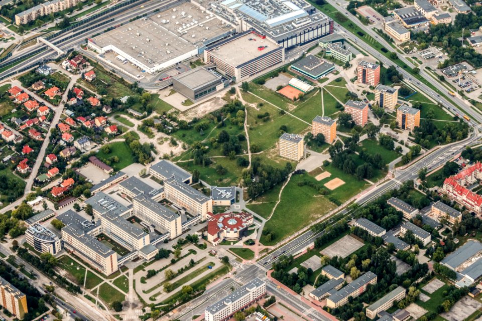 Aerial Photography Urban Area Suburb Birds Eye View