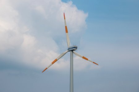 Wind Turbine Wind Farm Sky Wind photo