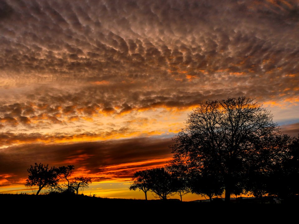 Sky Cloud Dawn Red Sky At Morning