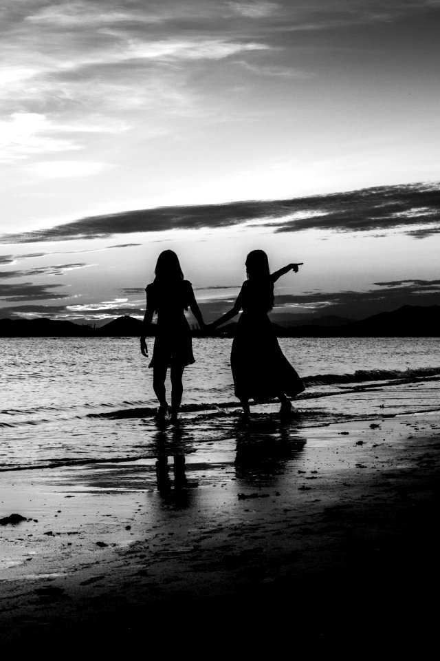 Sea Photograph Black And White Body Of Water
