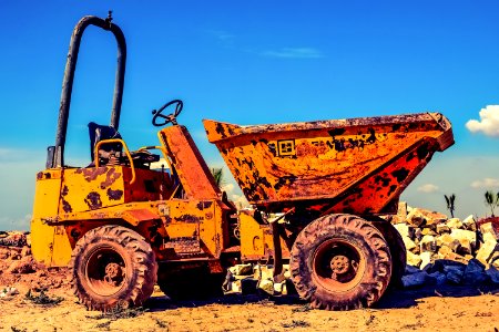 Construction Equipment Vehicle Soil Mode Of Transport photo