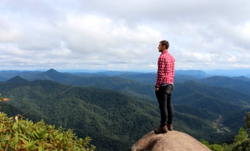 Mountainous Landforms Ridge Mountain Sky photo