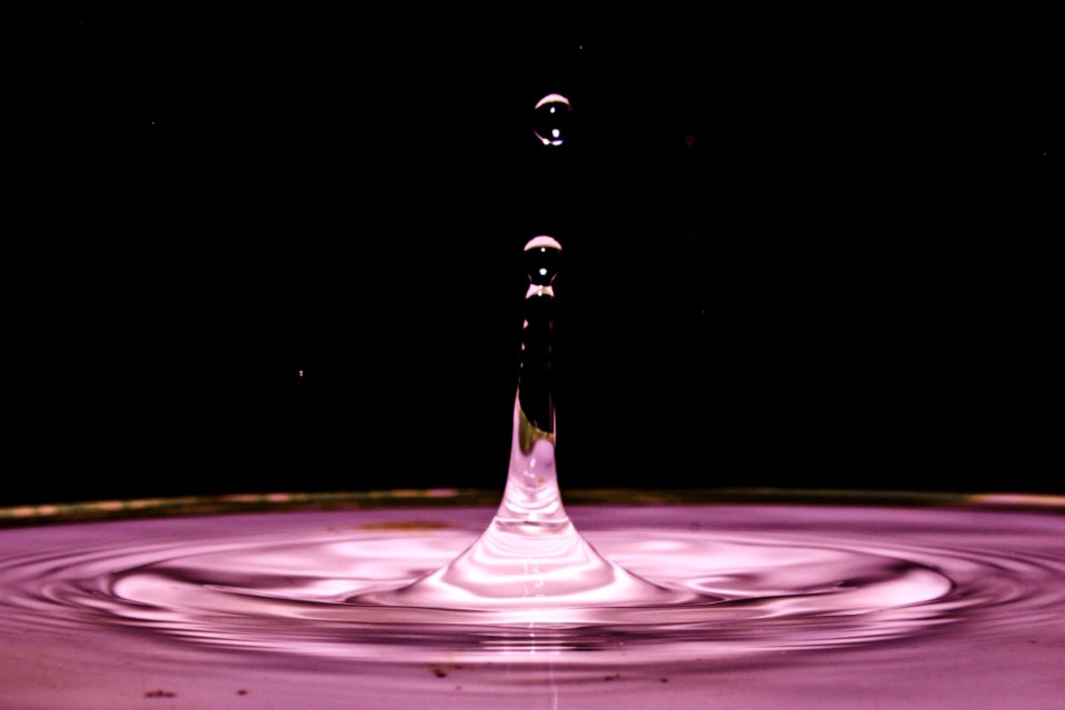 Water Drop Purple Liquid