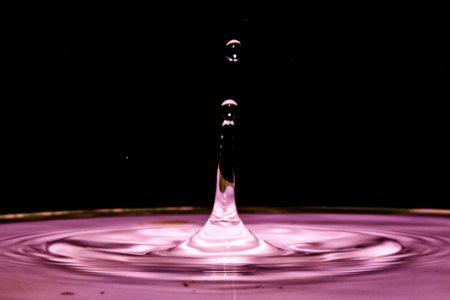 Water Drop Purple Liquid