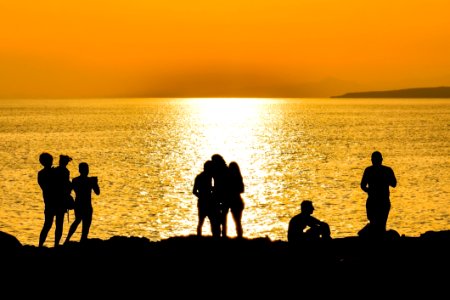 Sea Body Of Water Sunset Yellow