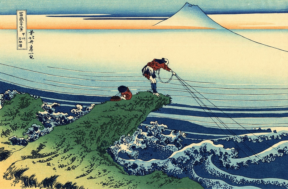 Japanese painting mount fuji