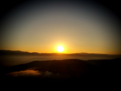 Sky Sunrise Horizon Sun photo