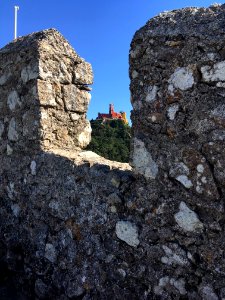 Ruins Sky Wall Rock