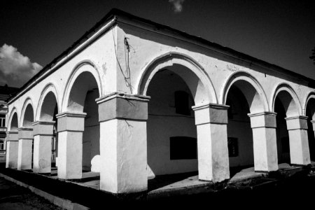 Arch Landmark Black And White Monochrome Photography photo