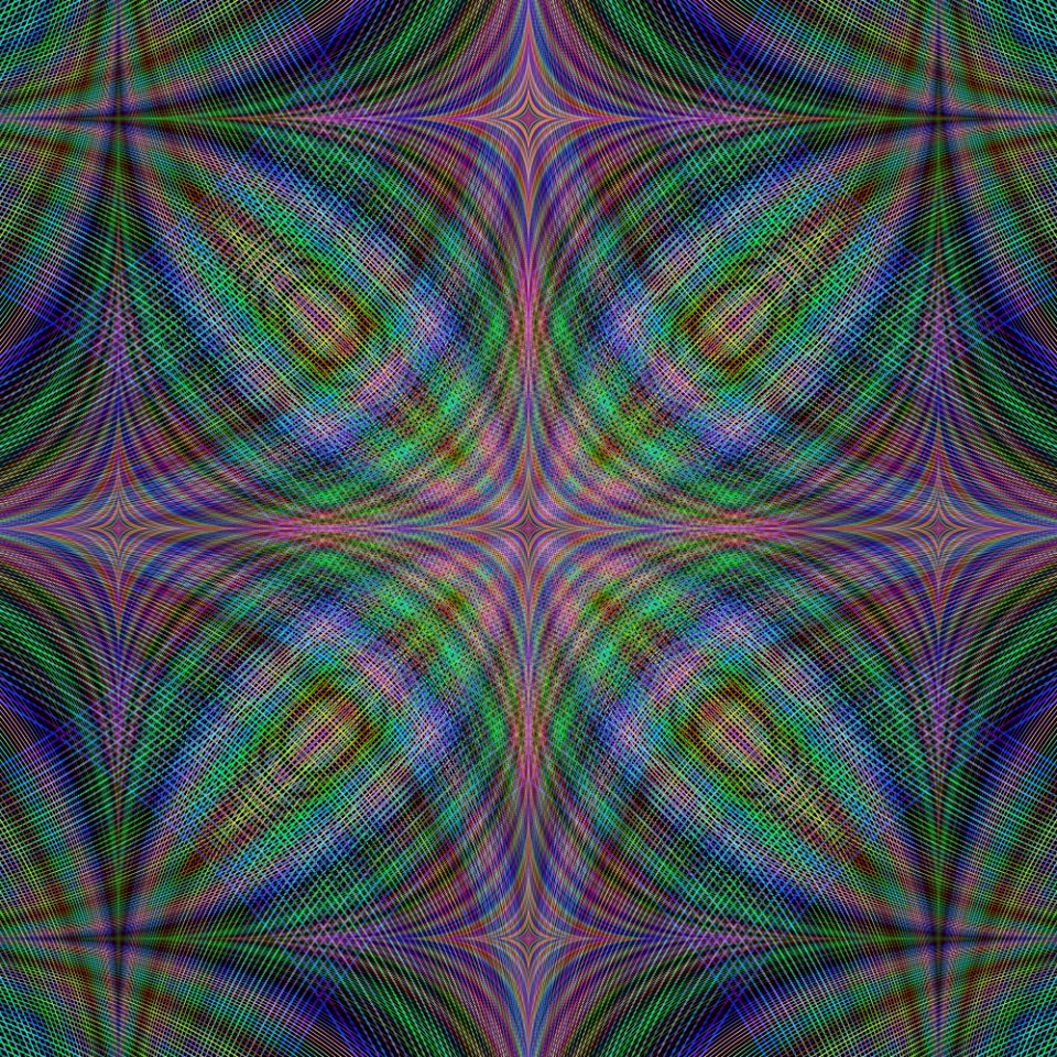 Pattern Purple Kaleidoscope Psychedelic Art