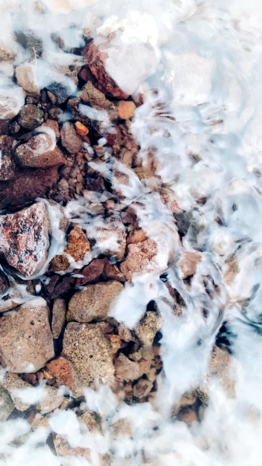 Rock Snow Water Winter