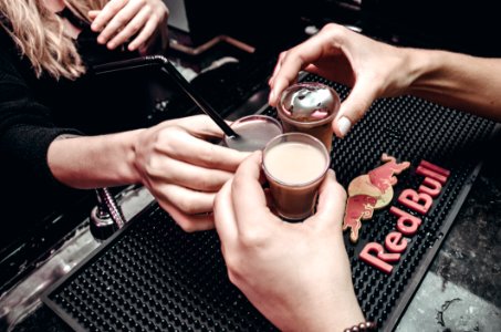 Two Person Having Shots
