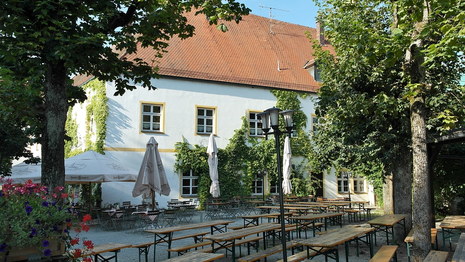 Monastery abbey beer cozy