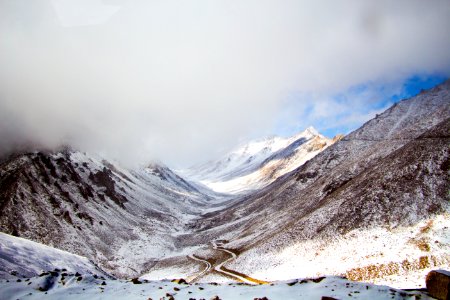 Scenic Photography Of Snowy Mountains photo