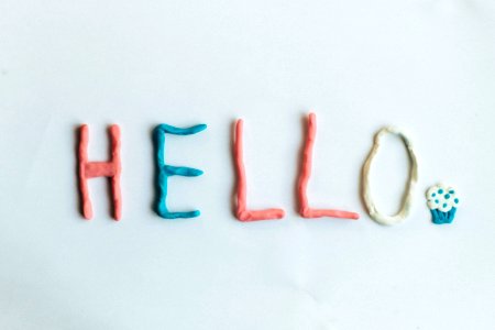 Photo Of Orange Yellow And Red Hello Molding Clay