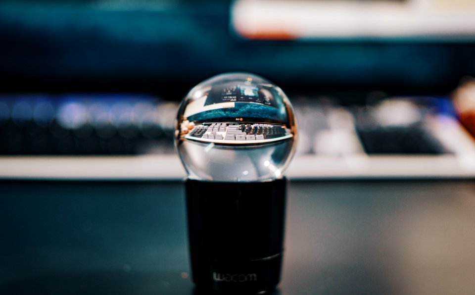 Macro Shot Photography Of Wacom Device