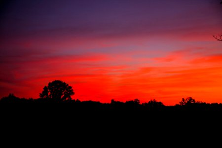 Sky Red Sky At Morning Afterglow Dawn photo