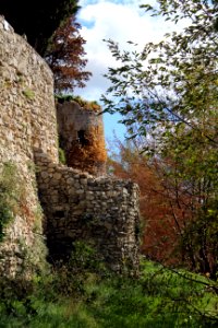 Ruins Sky Wall Rock