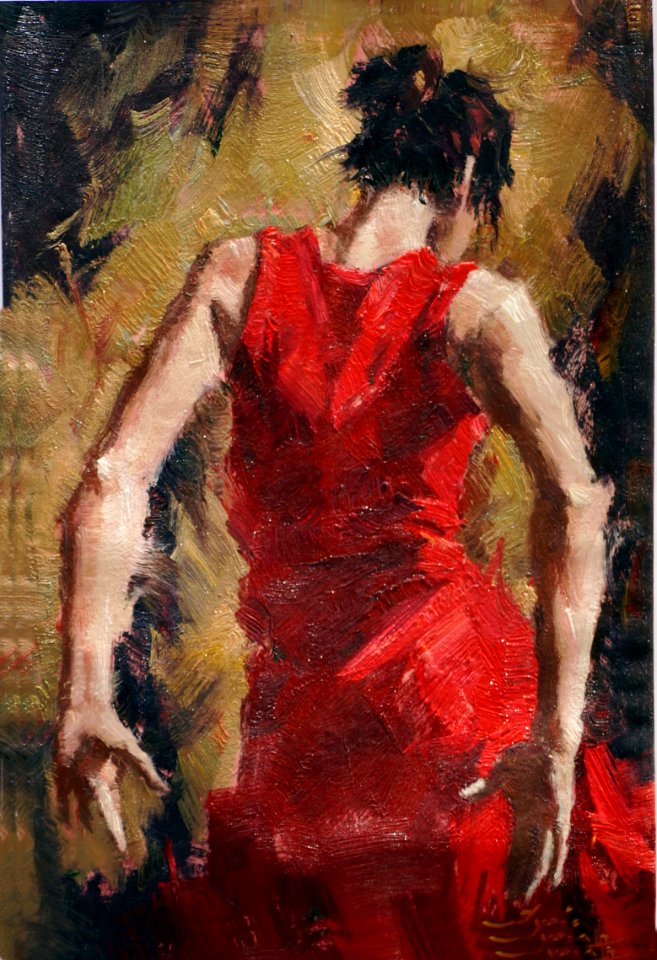Painting Art Modern Art Lady