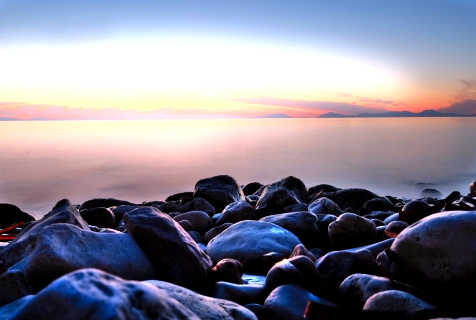 Sky Sea Shore Rock photo