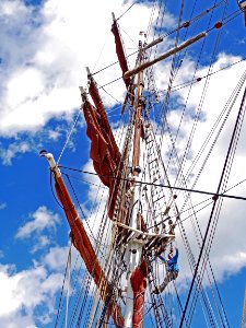 Sailing Ship Tall Ship East Indiaman Mast photo