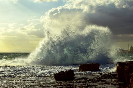 Sea Wave Body Of Water Sky photo