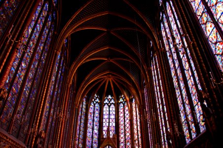 Stained Glass Gothic Architecture Cathedral Chapel photo