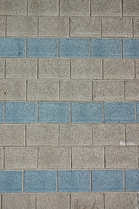 Grey blue stone wall photo