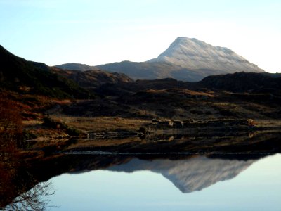 Highland Loch Wilderness Reflection photo