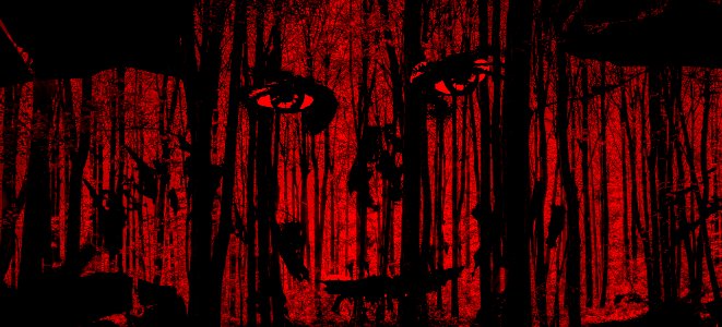 Red Black Darkness Light