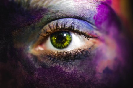 Face Eye Purple Eyebrow