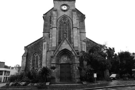 Black And White Building Parish Medieval Architecture photo
