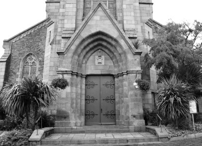 Black And White Monochrome Photography Church Building photo