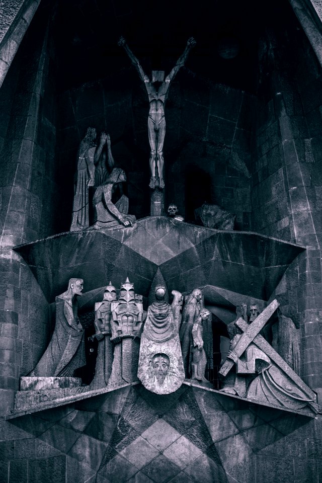 Black And White Architecture Darkness Sculpture