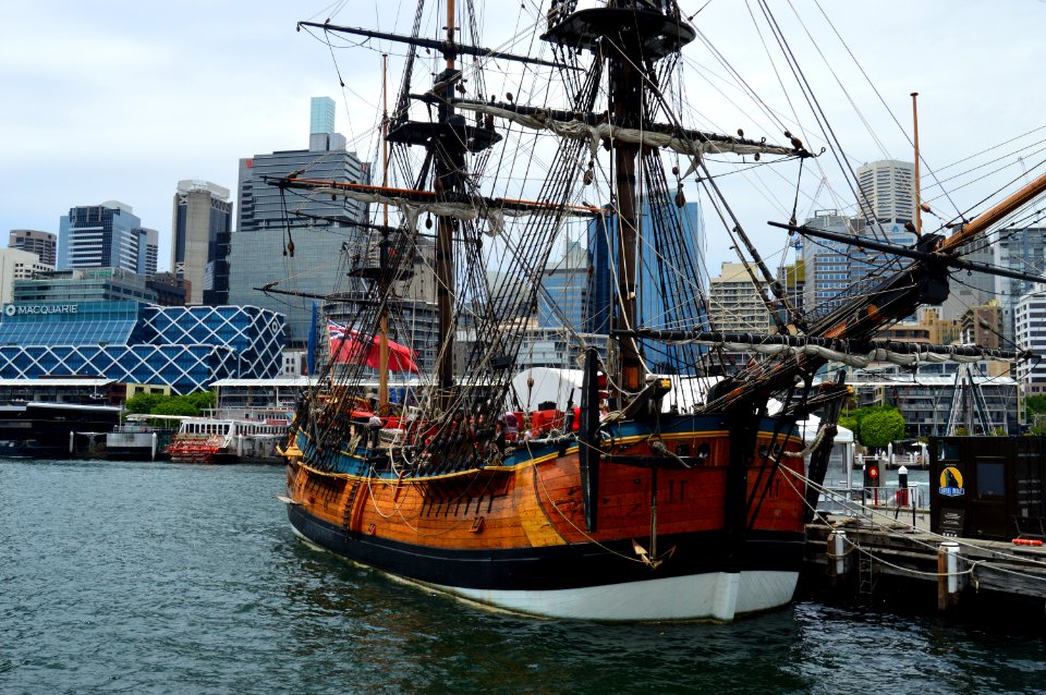Brown And Black Galleon Ship