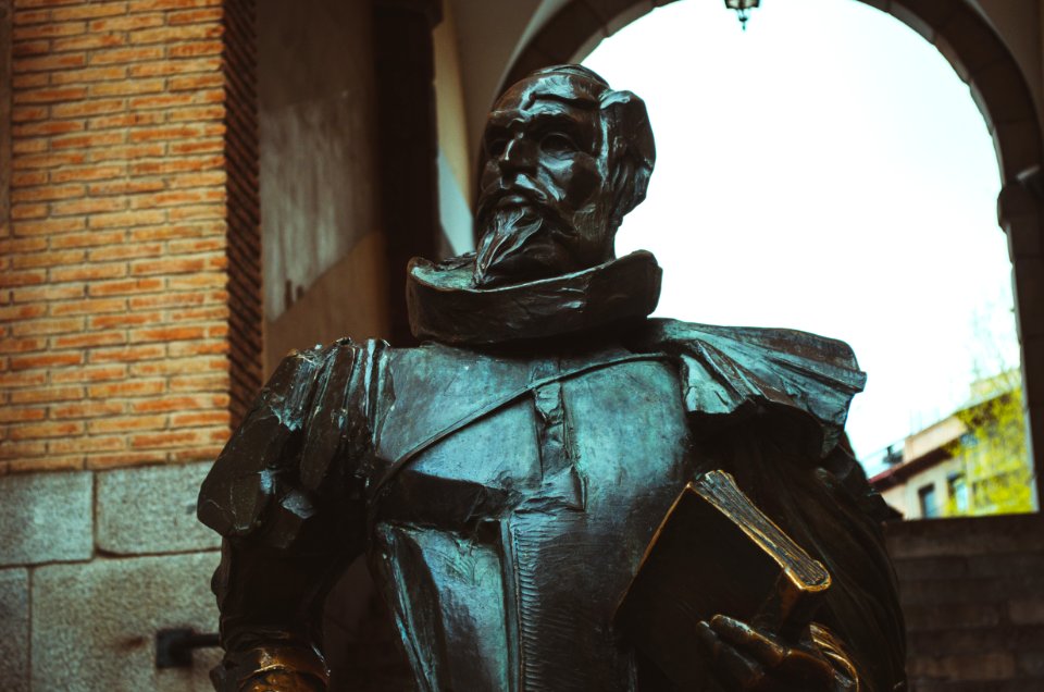 Knight Statue Near Window