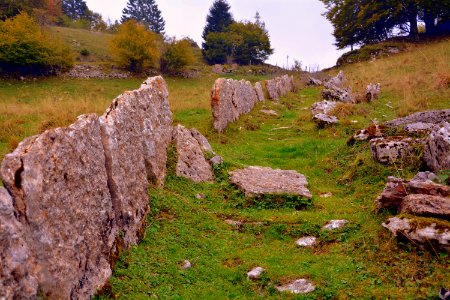 Rock Grass Bedrock Wall photo