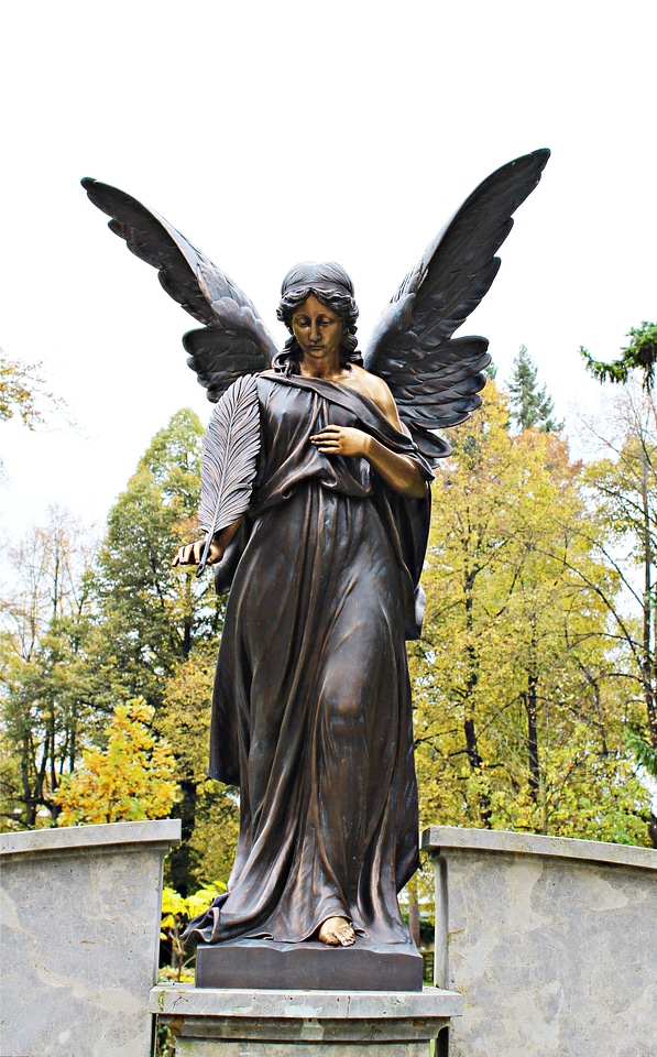 Cemetery bronze tomb