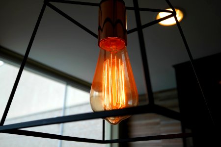 Light Fixture Orange Lighting Lamp