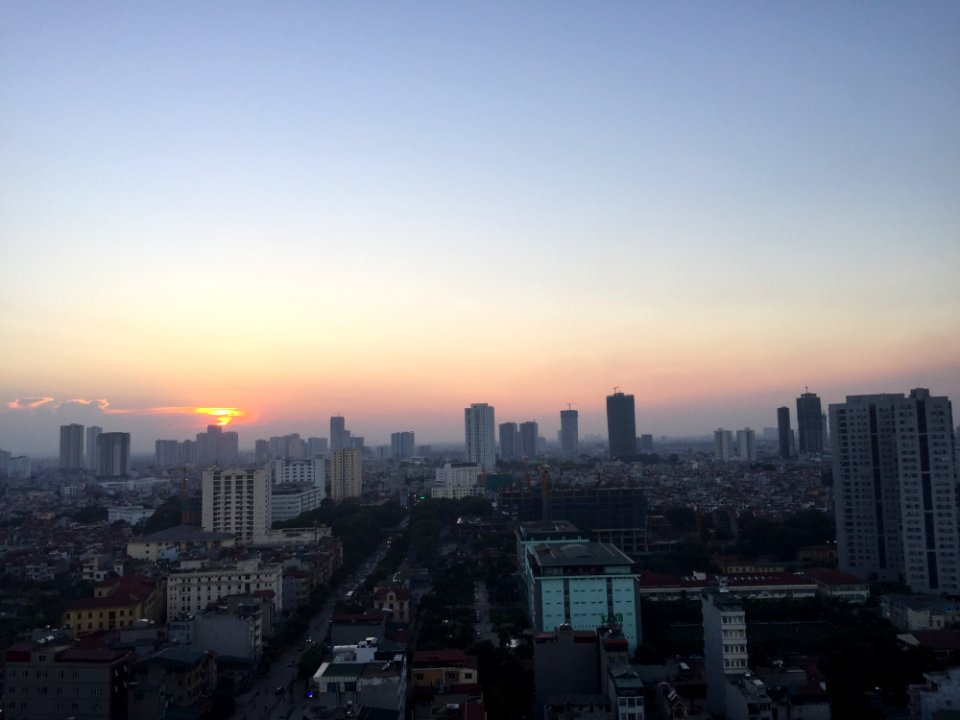 Metropolitan Area City Skyline Cityscape