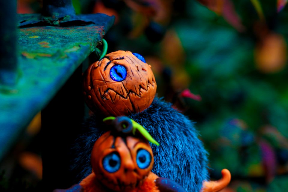 Blue Close Up Toy Organism